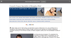 Desktop Screenshot of cosmeticsurgeryspecialists.org